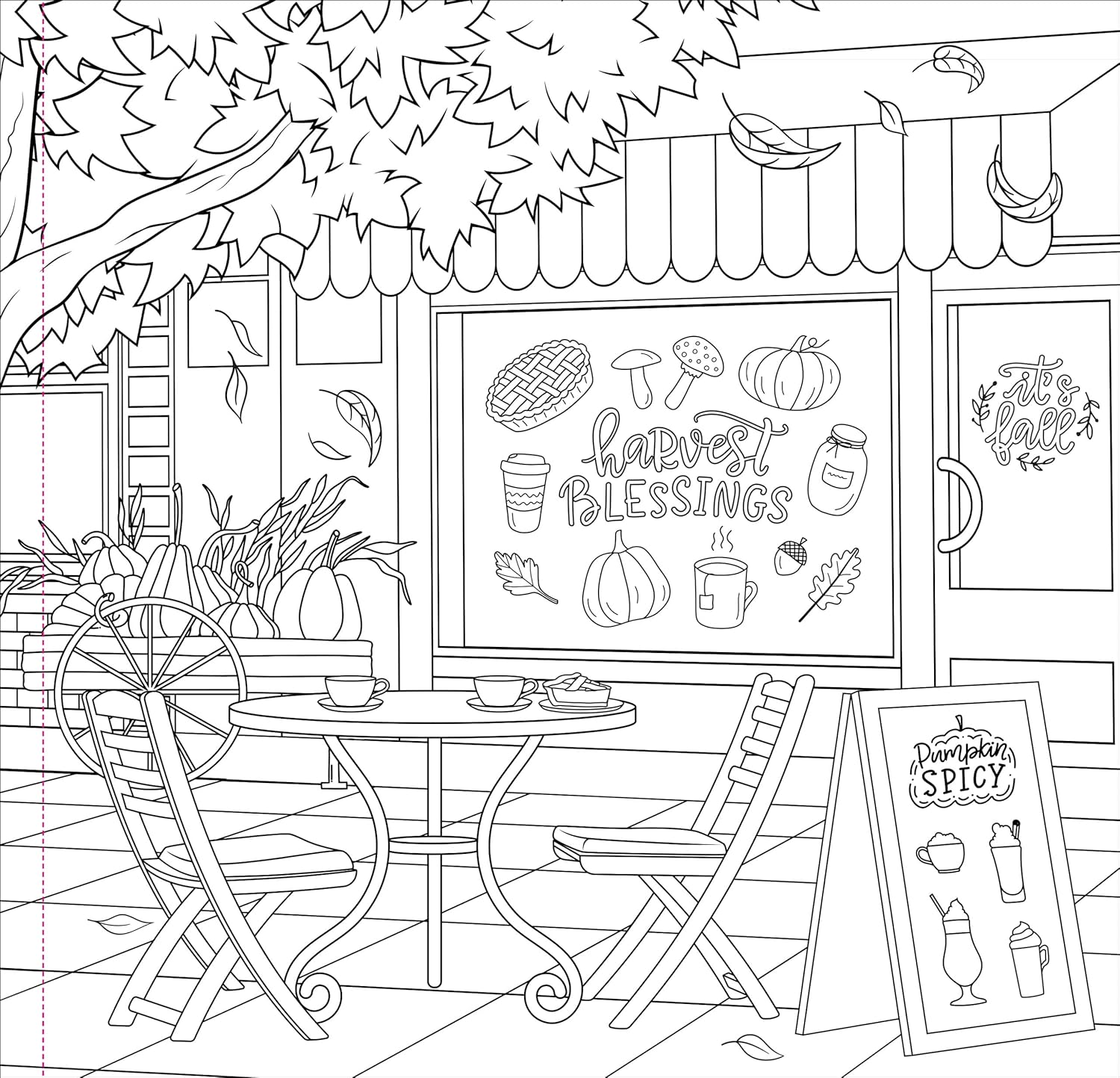 Autumn Dreams Adult Coloring Book by Peter Pauper Press, Inc. 9781441343710_1