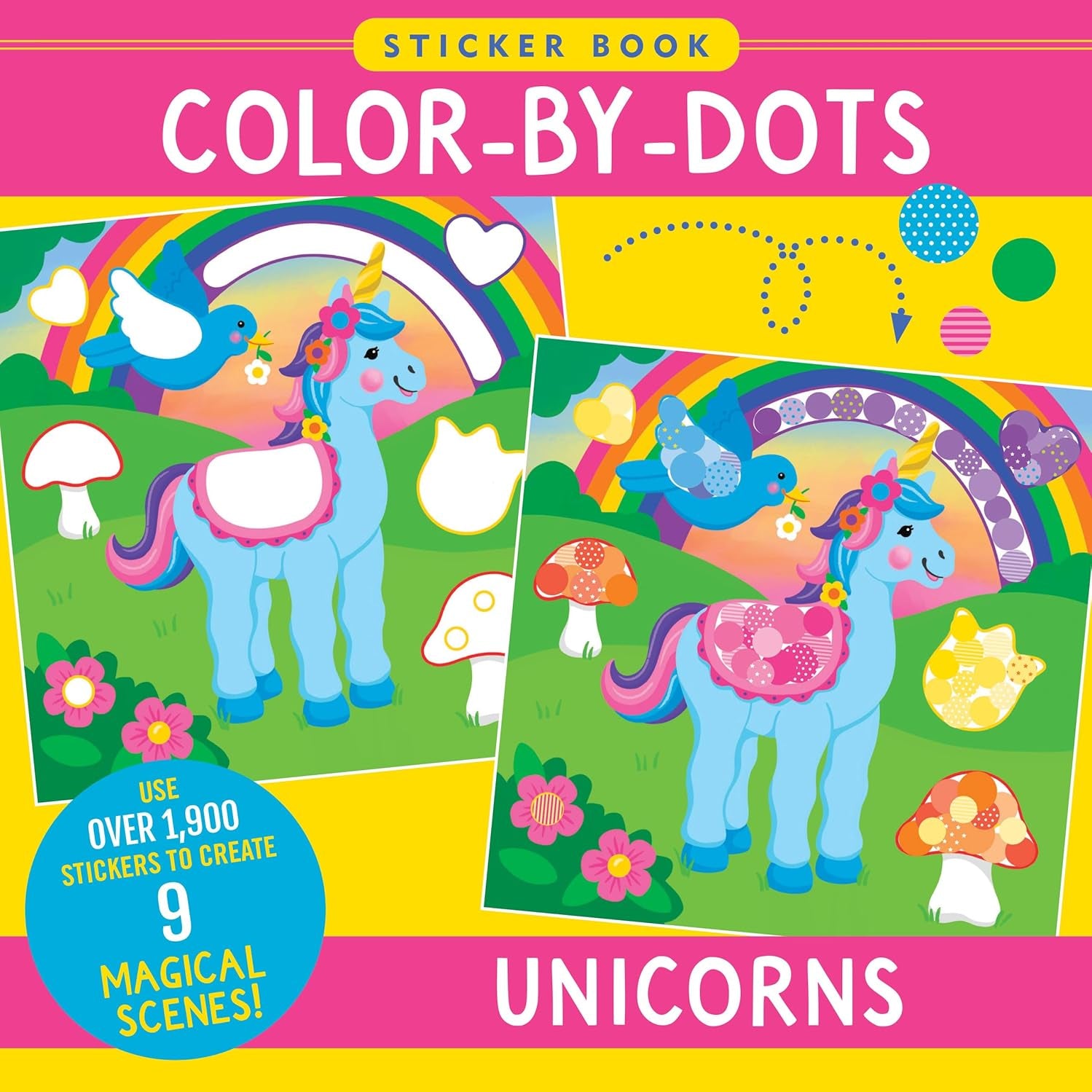 Unicorns Color-By-Dots Sticker Book by Peter Pauper Press 9781441343833