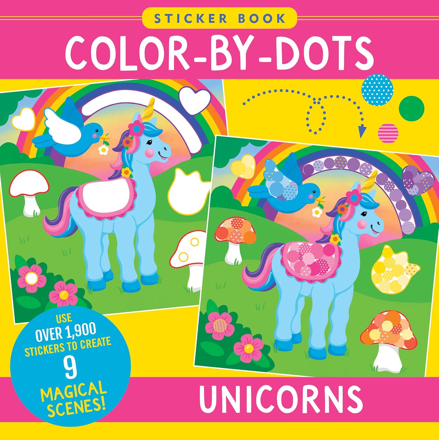Unicorns Color-By-Dots Sticker Book by Peter Pauper Press 9781441343833