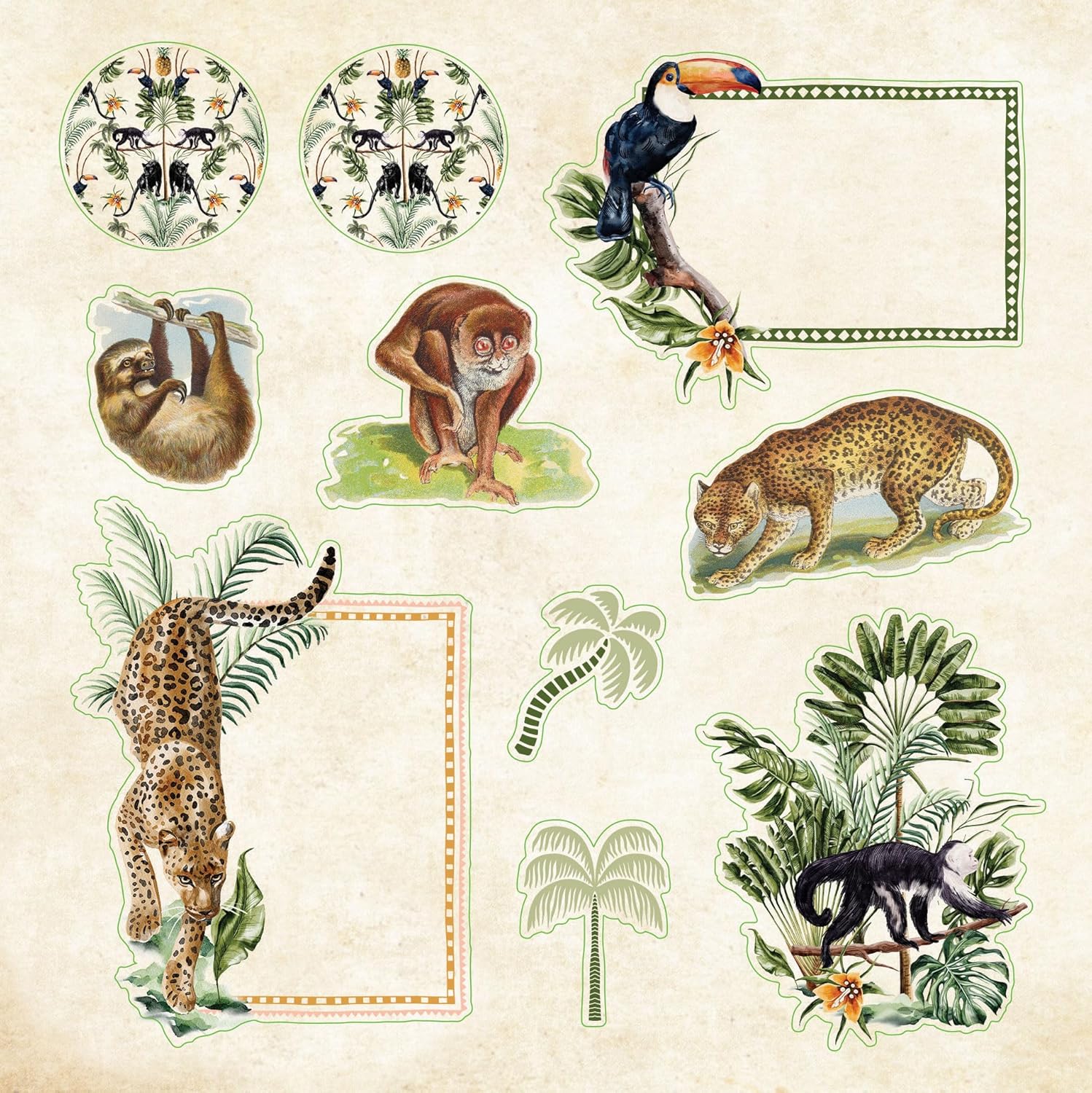 Zoological Ephemera Sticker Book by Peter Pauper Press 9781441344496_3