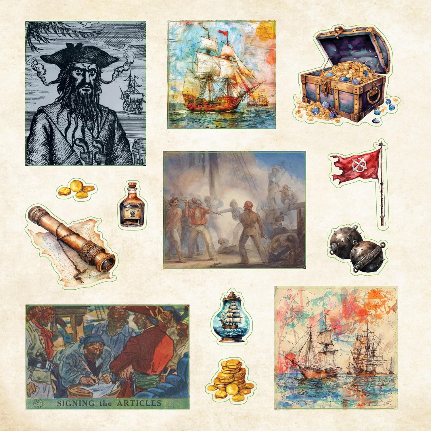 Poseidon's Kingdom Sticker Book by Peter Pauper Press 9781441344502_1