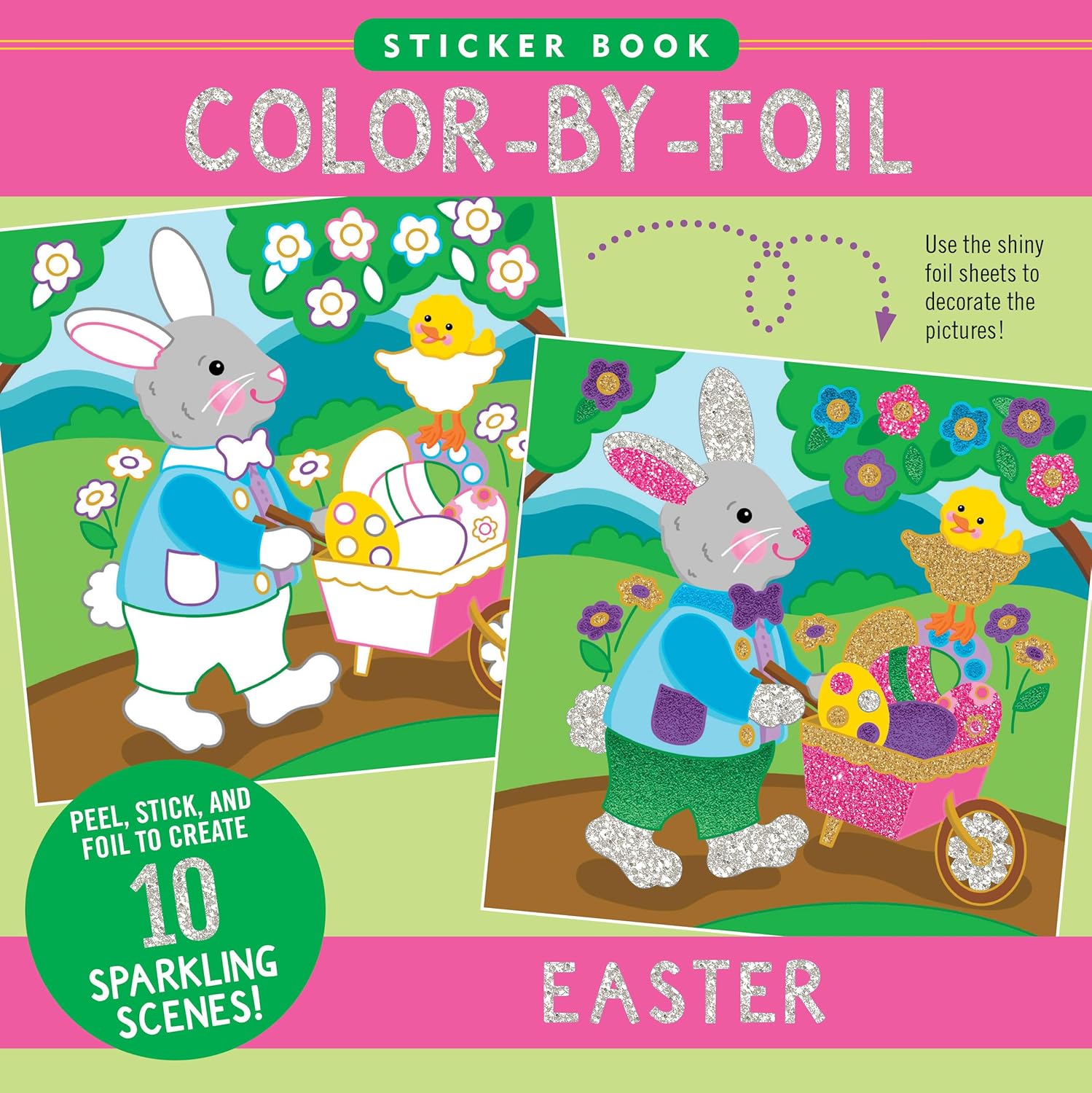 Easter Color-By-Foil Sticker Book by Peter Pauper Press 9781441344571
