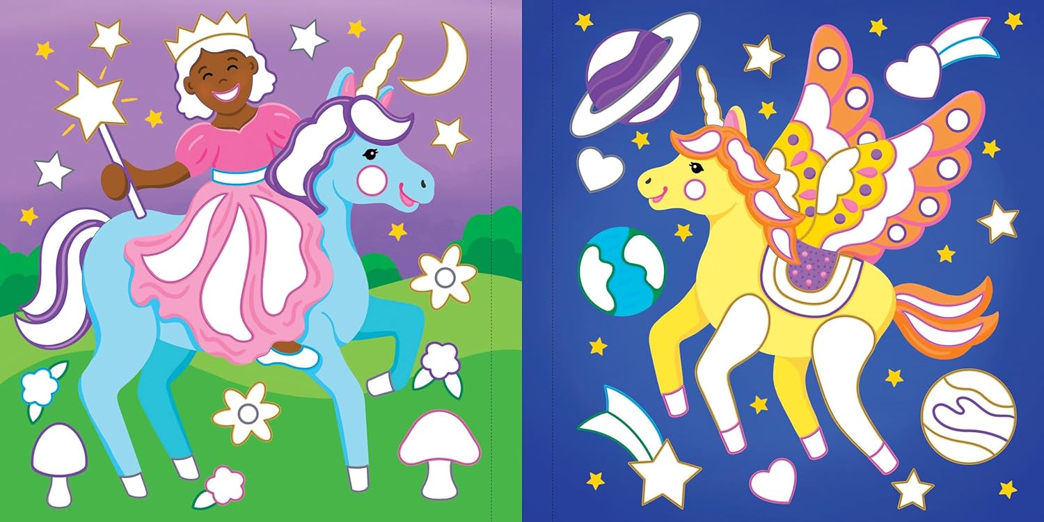 Unicorns Color-By-Foil Sticker Book by Peter Pauper Press 9781441344588_4