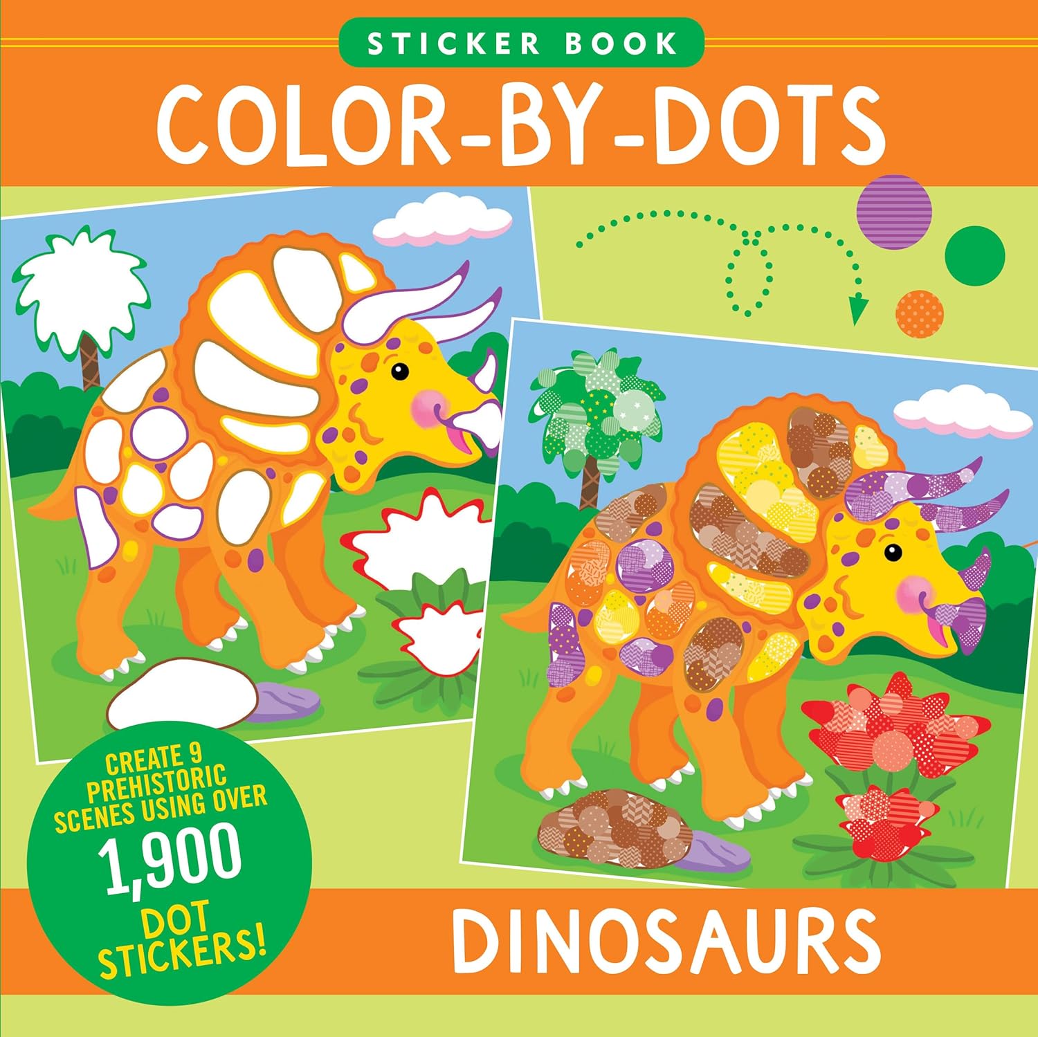 Dinosaurs Color-By-Dots Sticker Book by Peter Pauper Press 9781441344595