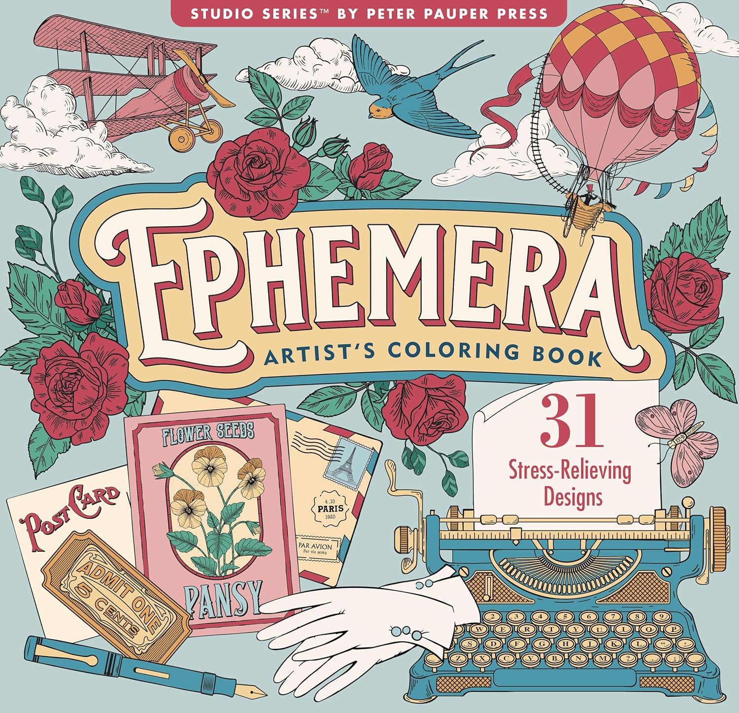 Ephemera Adult Coloring Book by Peter Pauper Press, Inc. 9781441344700