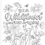 Wildflowers Adult Coloring Book by Peter Pauper Press, Inc. 9781441344960_4