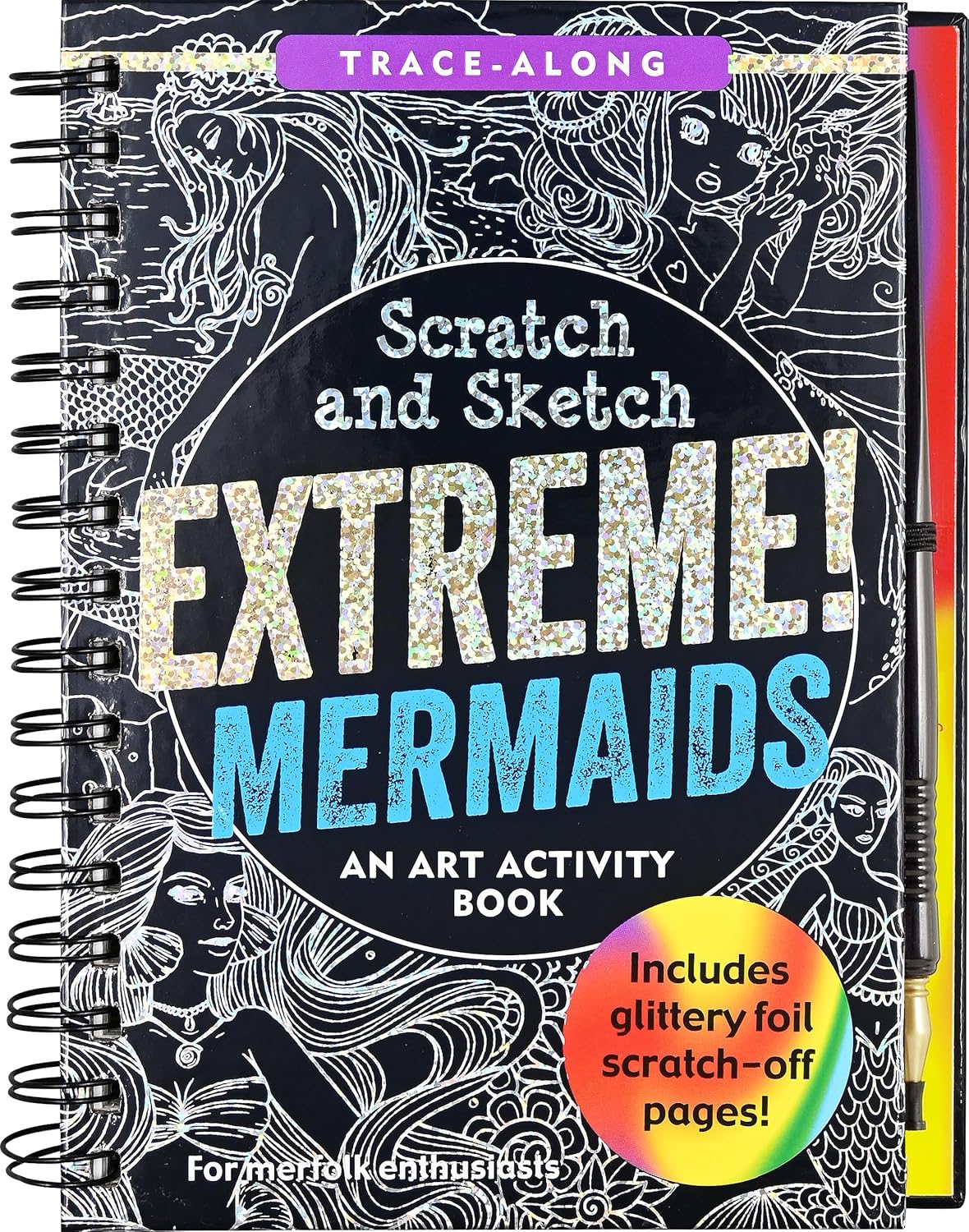 Scratch & Sketch Extreme! Mermaids: An Art Activity Book by Peter Pauper Press 9781441345158