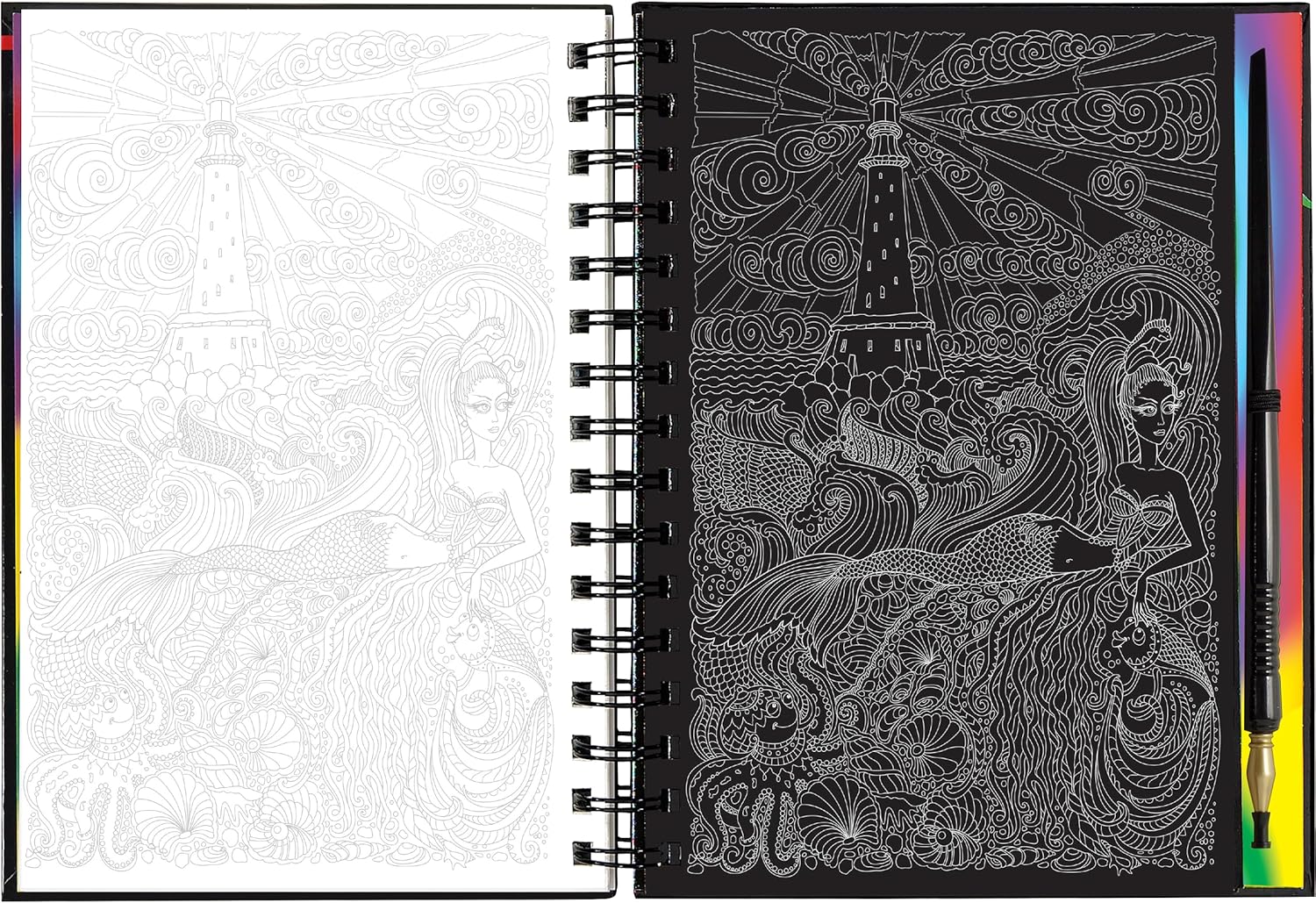 Scratch & Sketch Extreme! Mermaids: An Art Activity Book by Peter Pauper Press 9781441345158_5