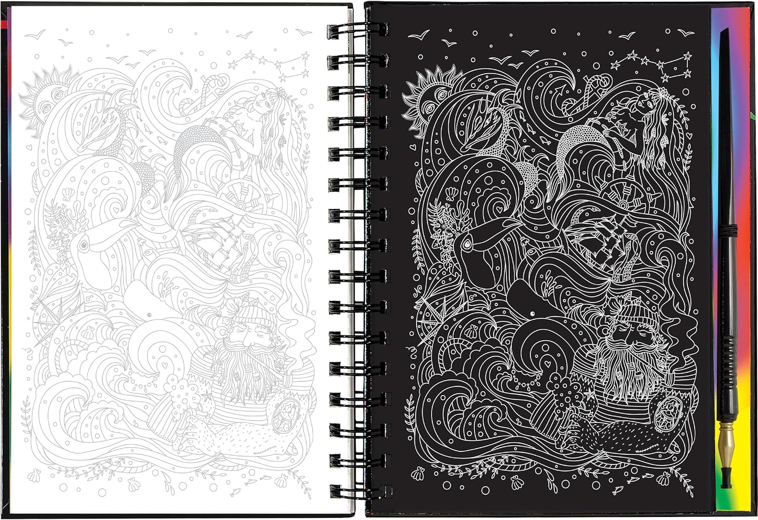 Scratch & Sketch Extreme! Mermaids: An Art Activity Book by Peter Pauper Press 9781441345158_6