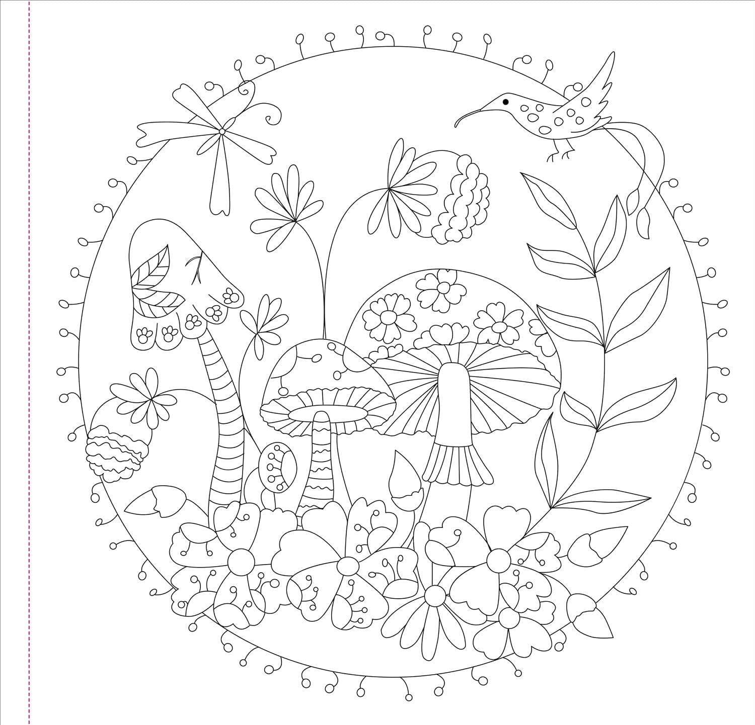 Mushrooms Adult Coloring Book by Peter Pauper Press, Inc. 9781441345165_1