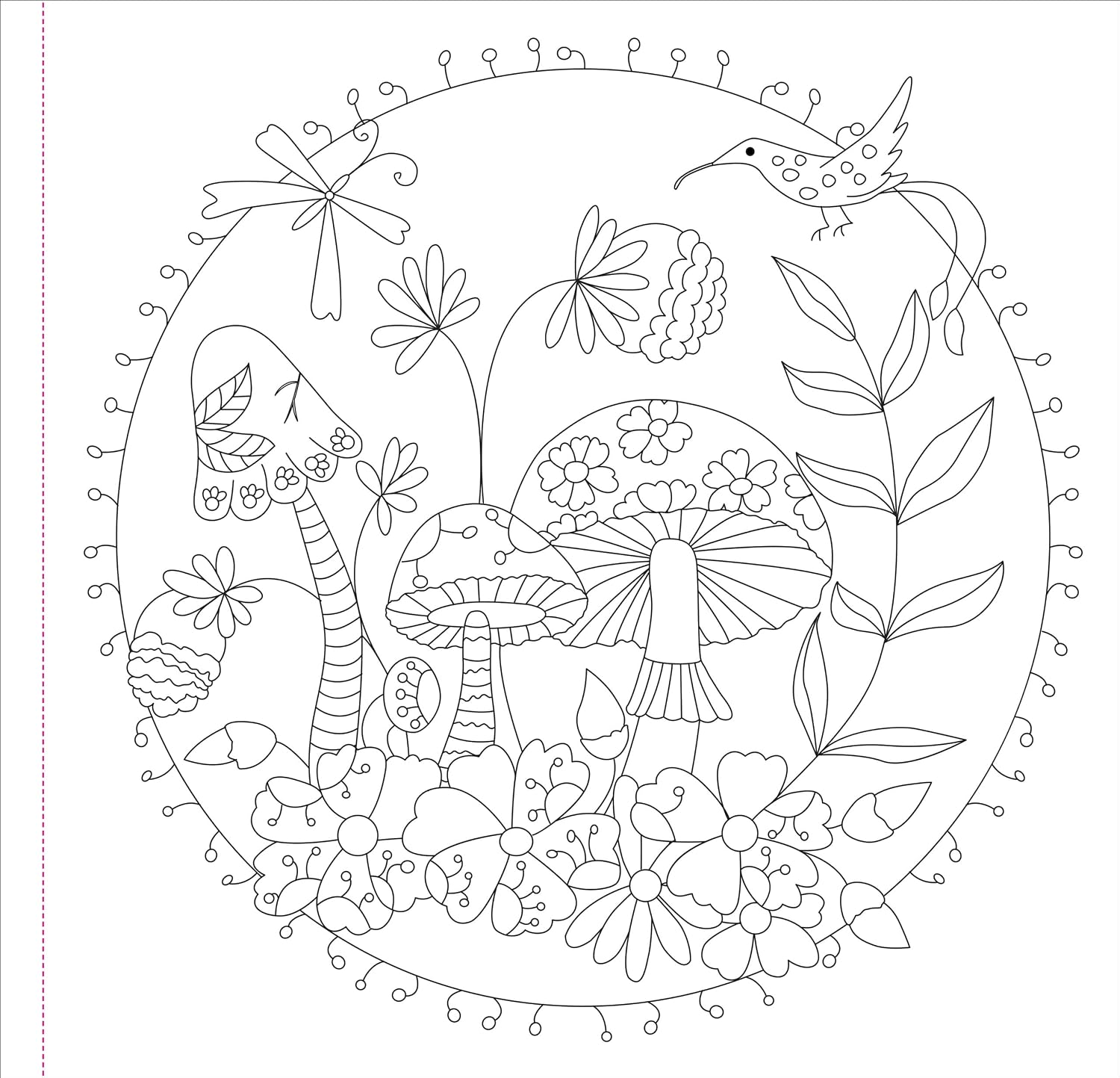 Mushrooms Adult Coloring Book by Peter Pauper Press, Inc. 9781441345165_1