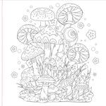 Mushrooms Adult Coloring Book by Peter Pauper Press, Inc. 9781441345165_5