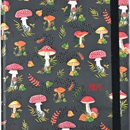 2026 Mushrooms Weekly Planner (16 Months, Sept 2025 To Dec 2026) - Peter Pauper 9781441345448