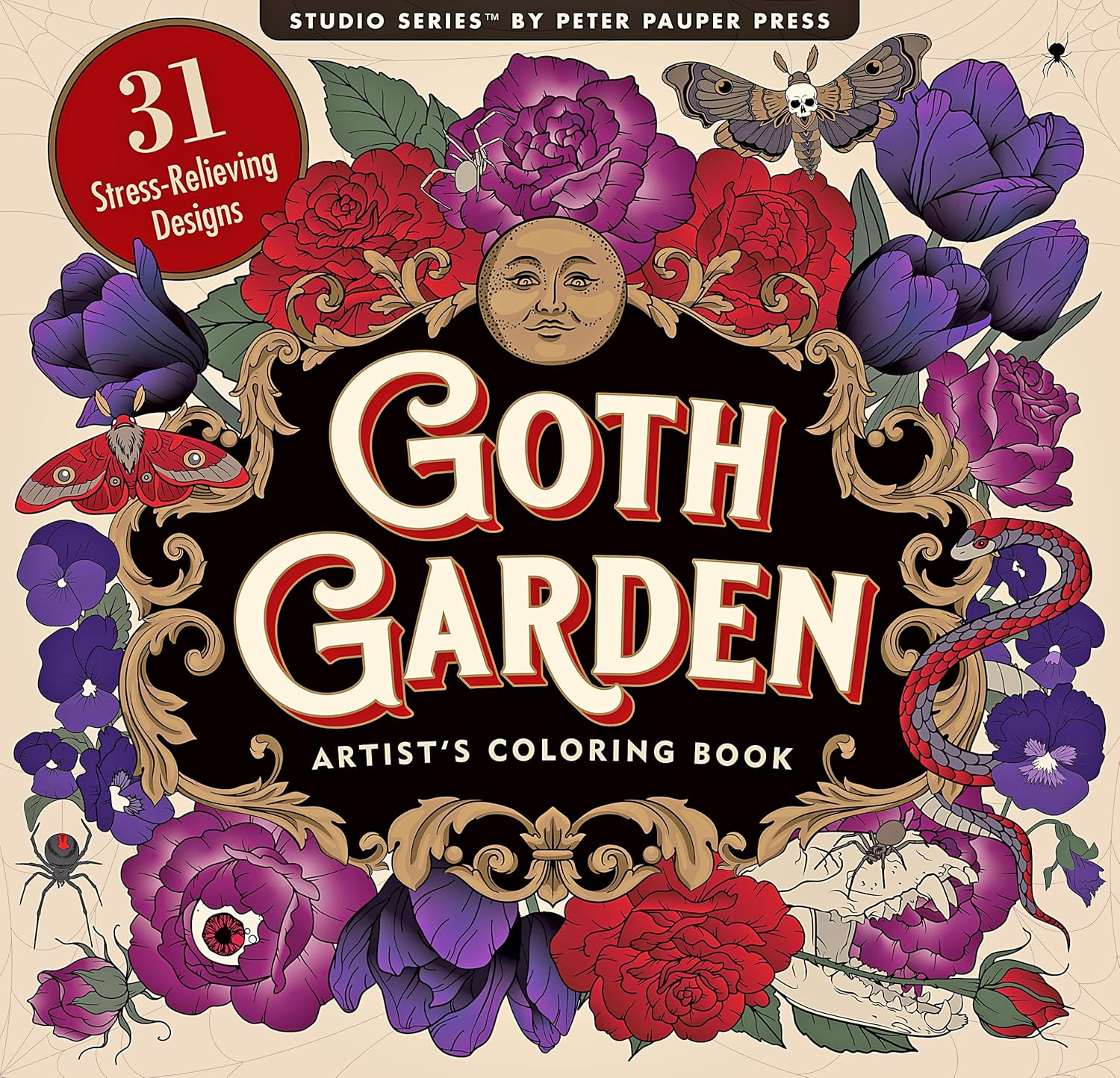 Goth Garden Coloring Book by Peter Pauper Press, Inc. 9781441346087