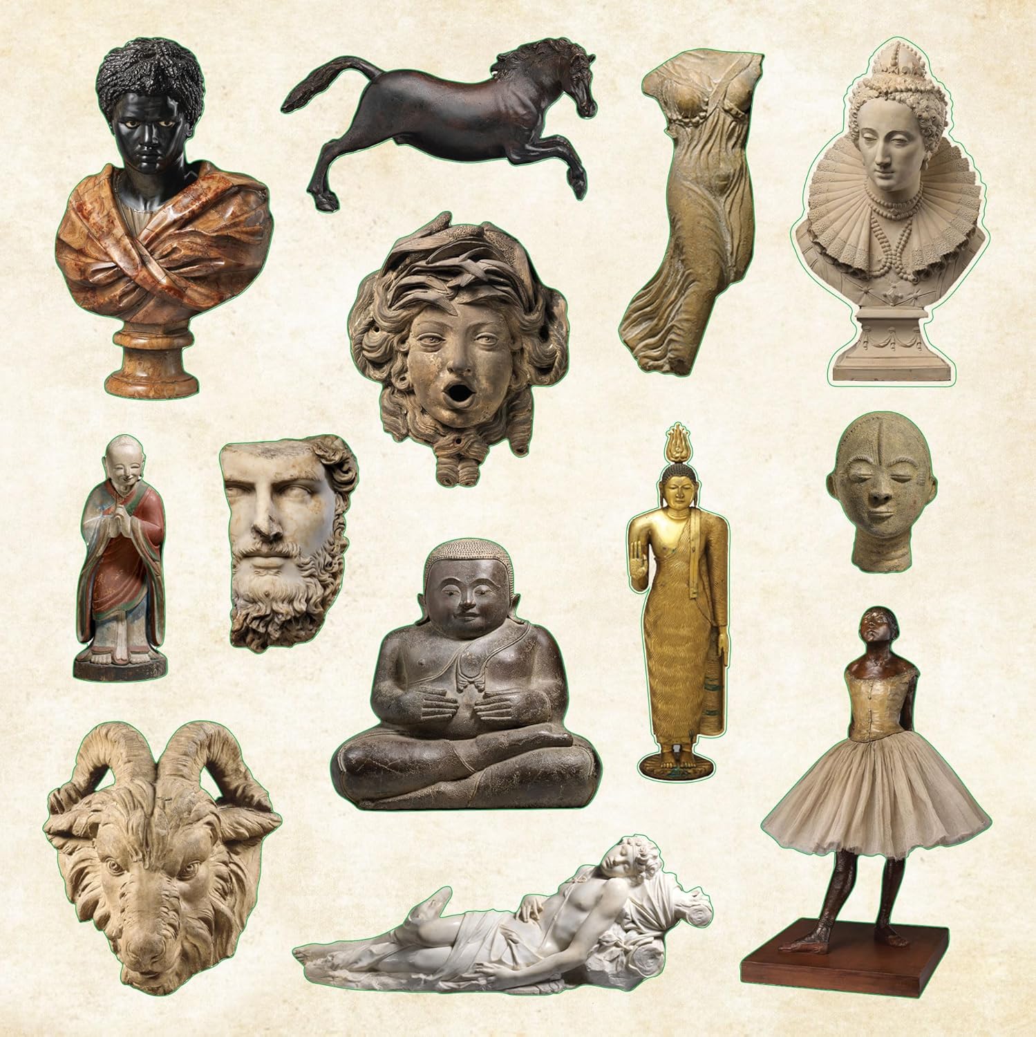 Museum Treasures Sticker Book by Peter Pauper Press 9781441346179_4
