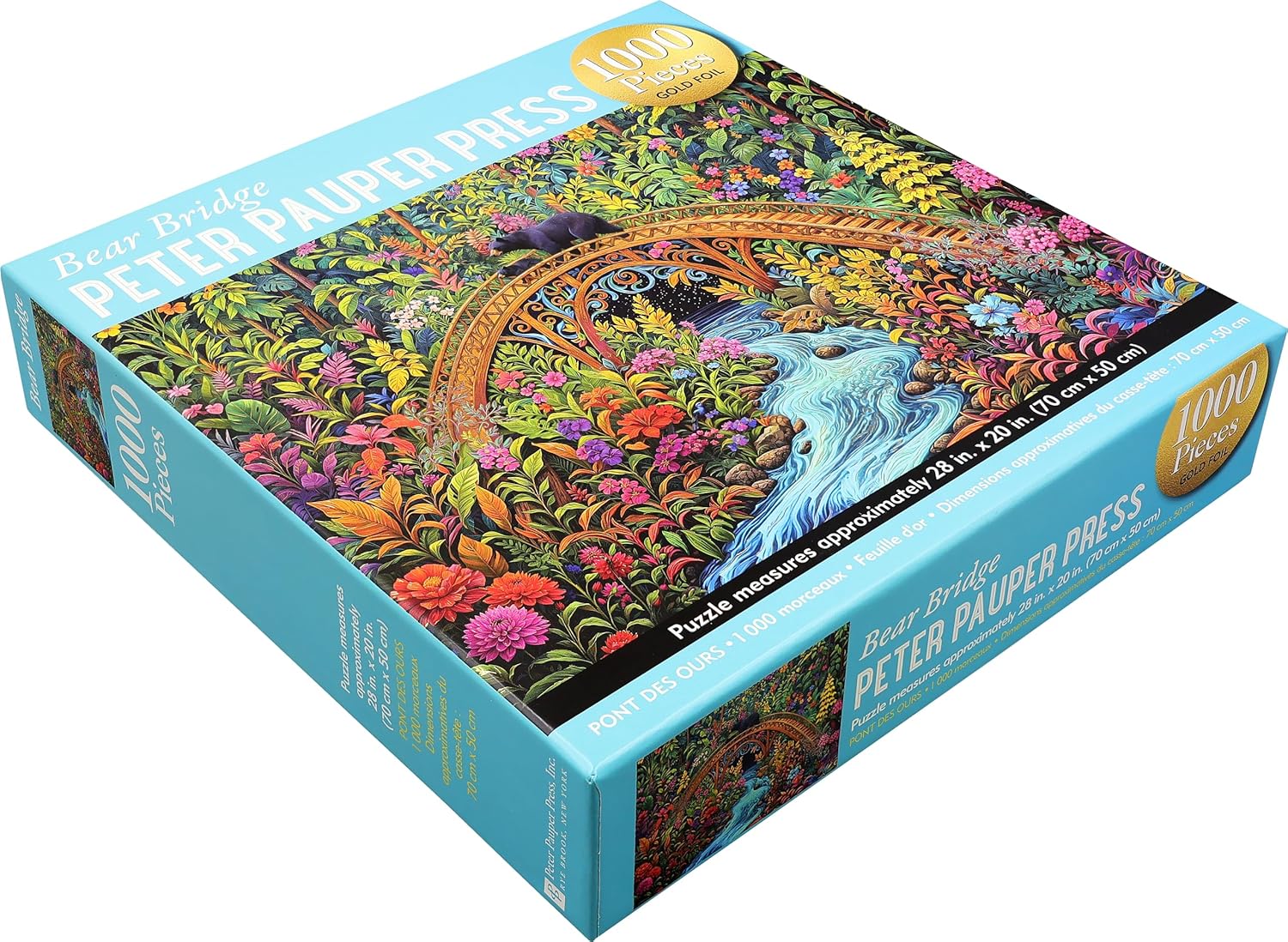 Bear Bridge 1000 Piece Jigsaw Puzzle - Bigelow Illustrations 9781441346469_1