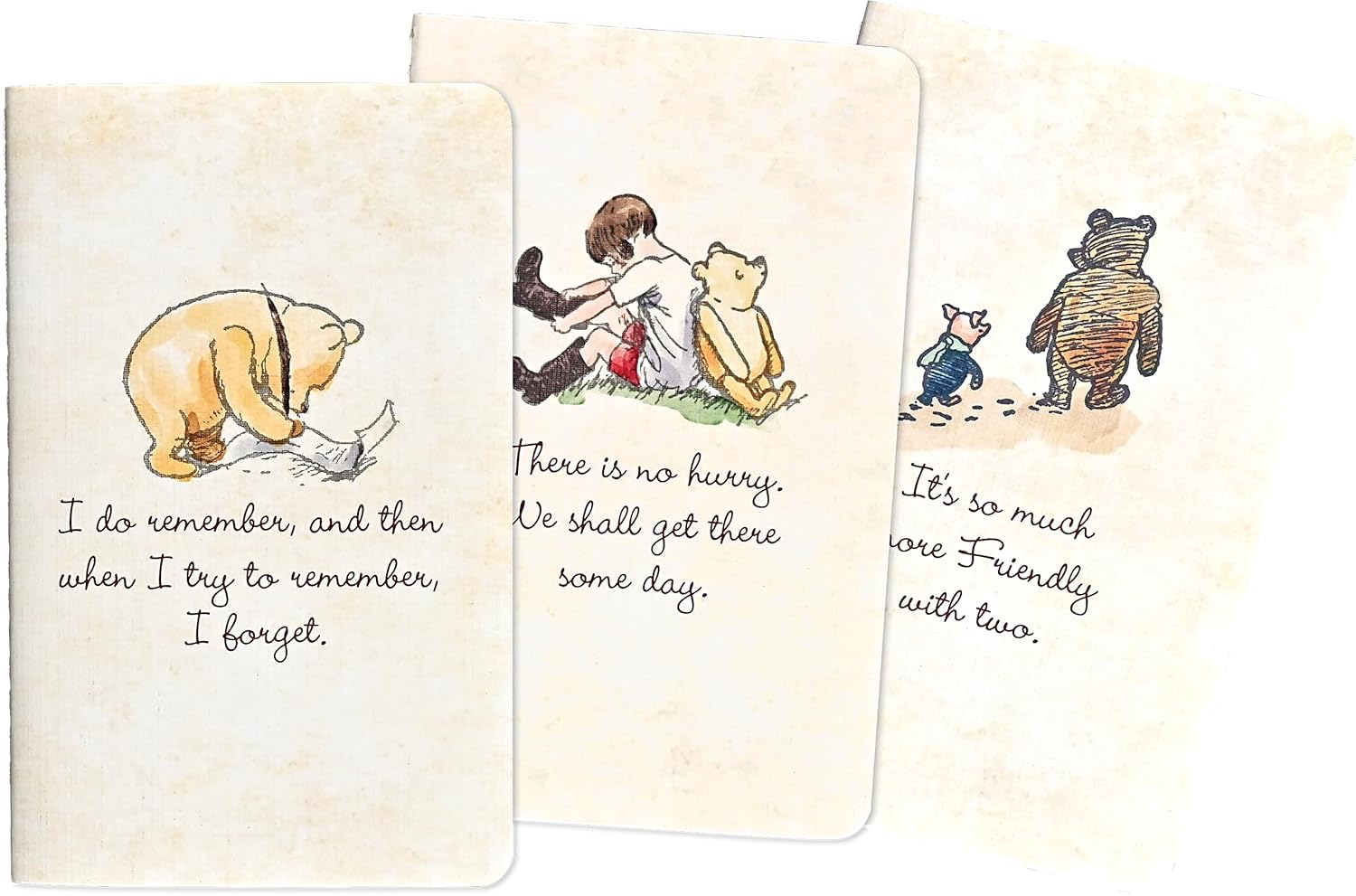 Winnie-The-Pooh Jotter Notebooks Set - Peter Pauper Press 9781441346513