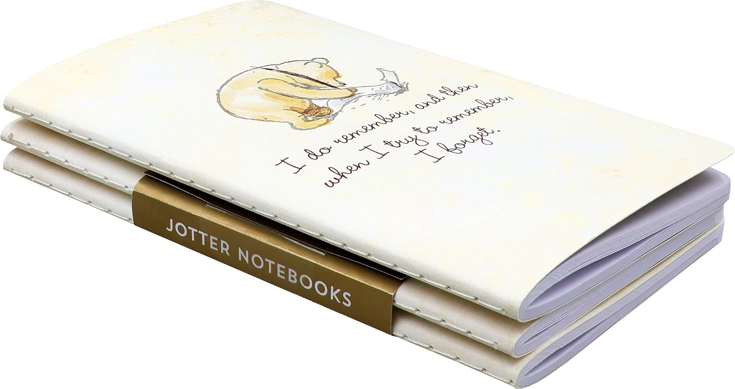 Winnie-The-Pooh Jotter Notebooks Set - Peter Pauper Press 9781441346513_1