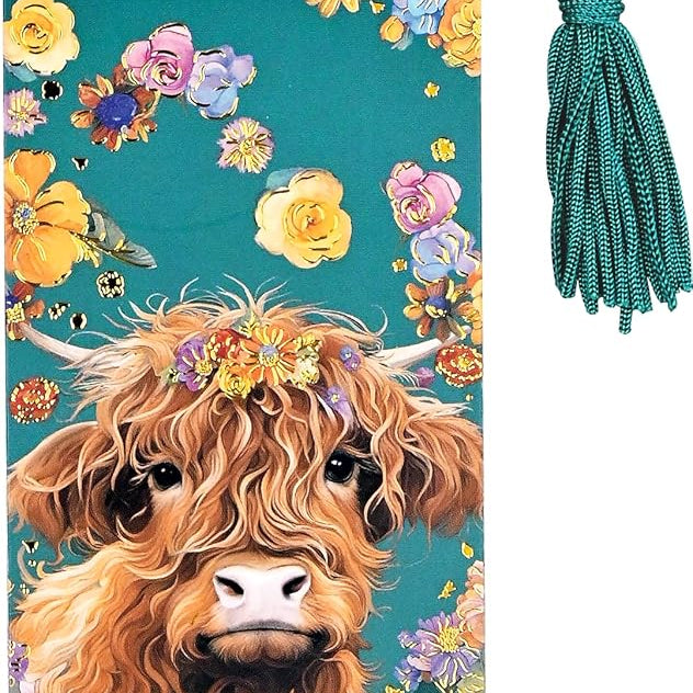 Highland Cow Beaded Bookmark - Peter Pauper Press 9781441346803