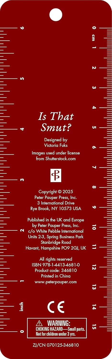 Is That Smut? Beaded Bookmark by Peter Pauper Press 20 9781441346810_4bccac71-08b4-4655-87a6-52a0b571d824