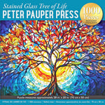 Stained Glass Tree Of Life 1000 Piece Jigsaw Puzzle - Peter Pauper Press 9781441346926