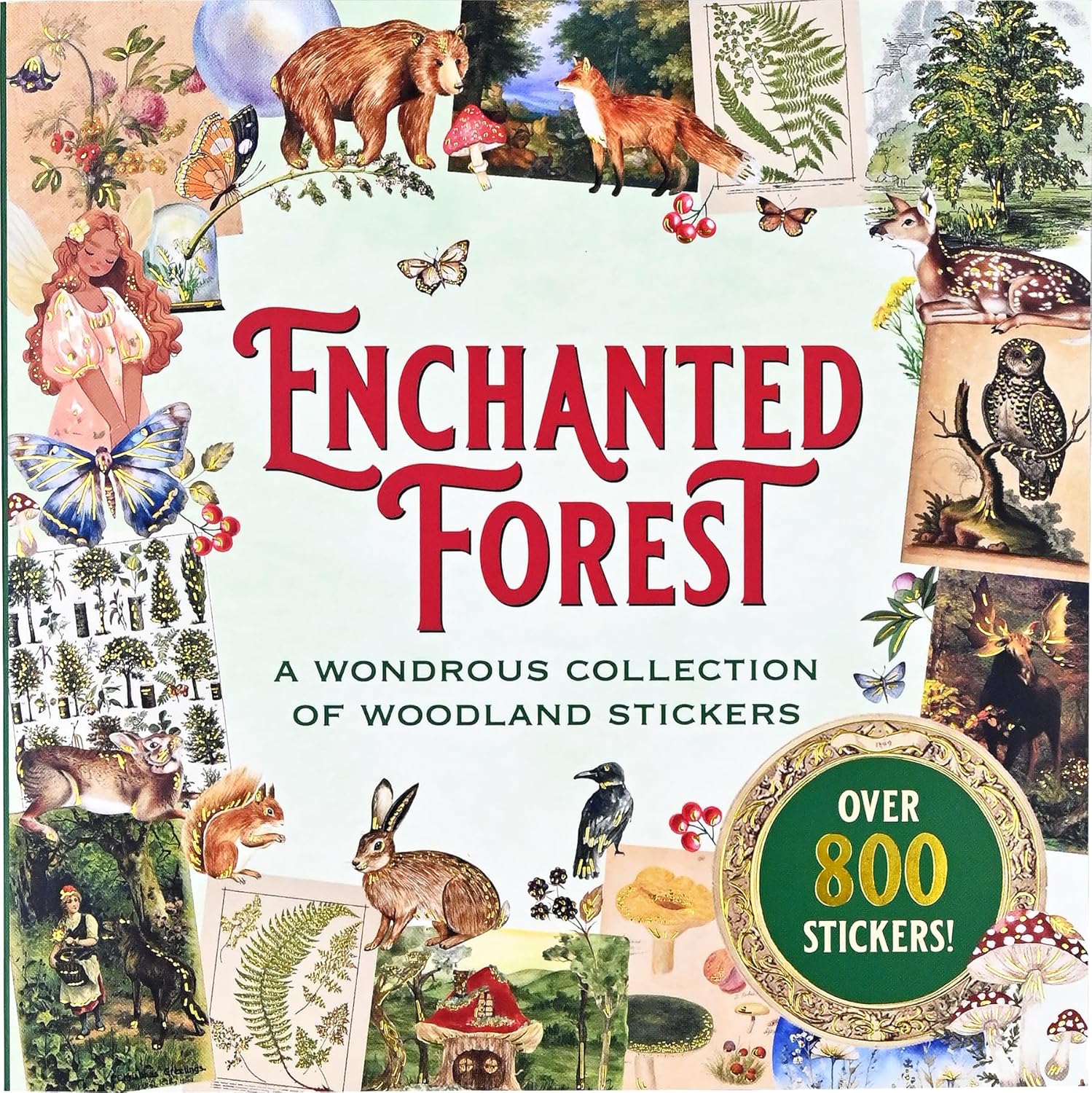 Enchanted Forest Sticker Book by Peter Pauper Press 20 9781441347039