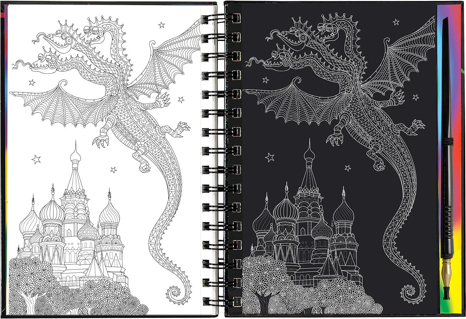 Extreme! Dragons Scratch And Sketch by Peter Pauper Press 20 9781441347060_5