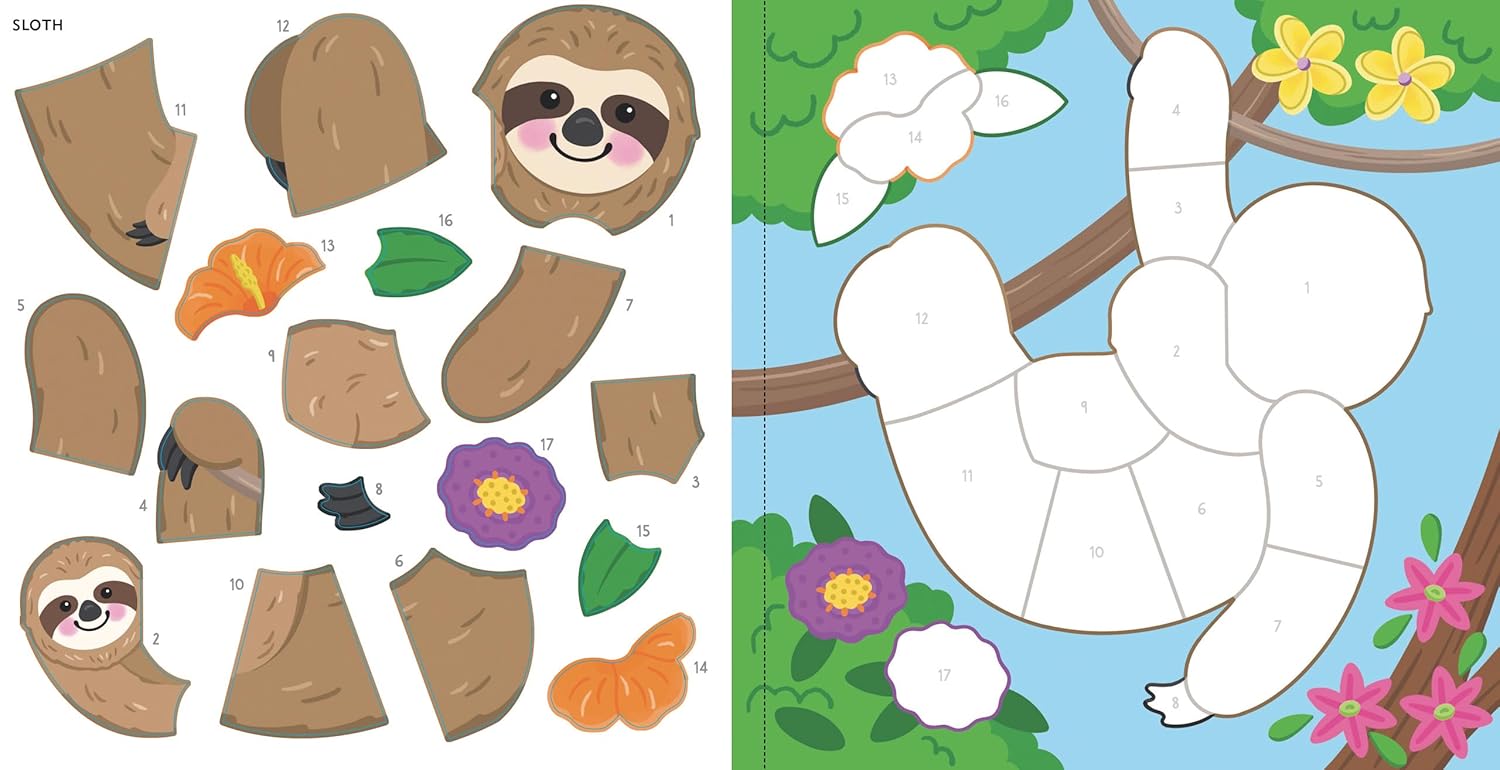 Rain Forest Animals My First Color-By-Sticker Book by Peter Pauper Press 20 9781441347091_3