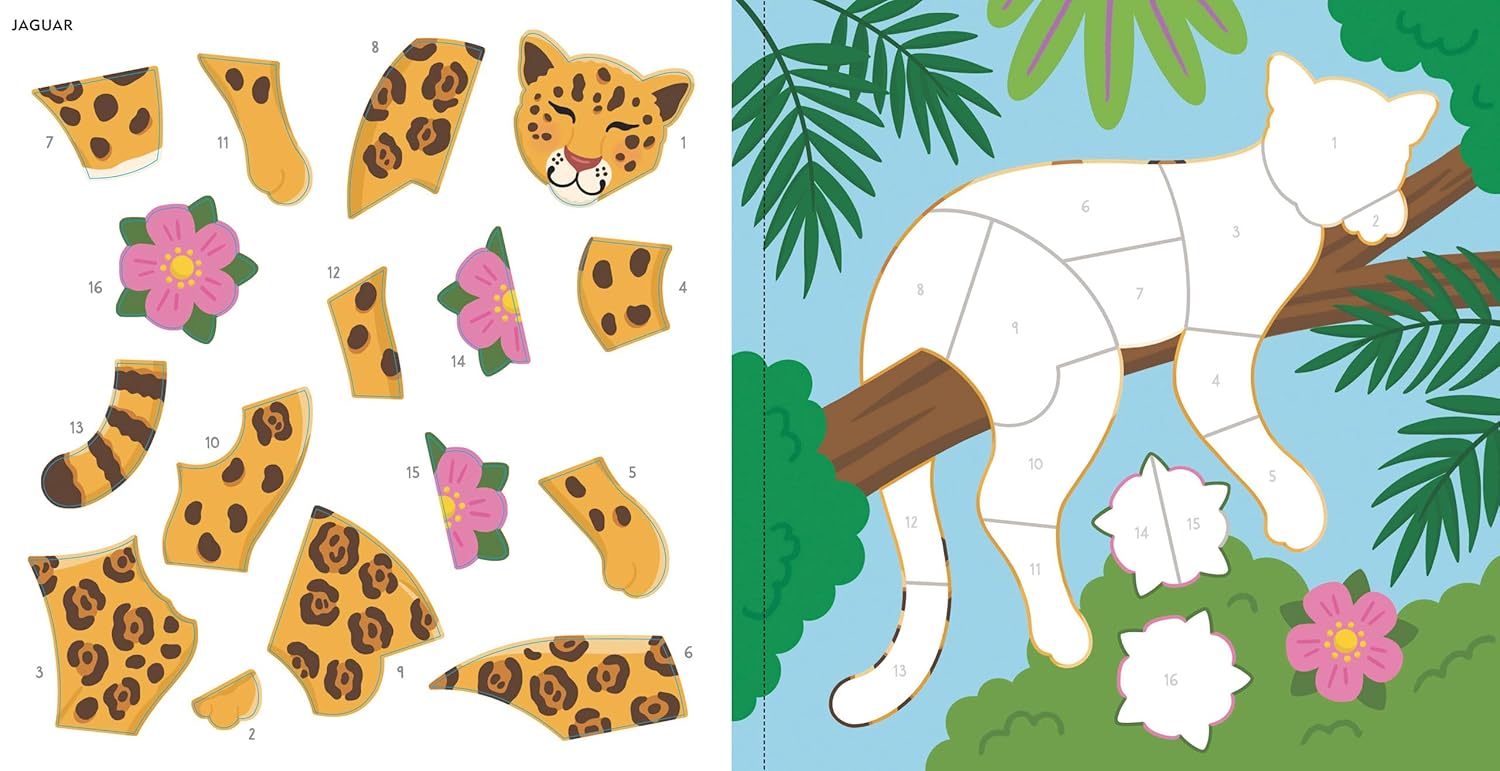 Rain Forest Animals My First Color-By-Sticker Book by Peter Pauper Press 20 9781441347091_6