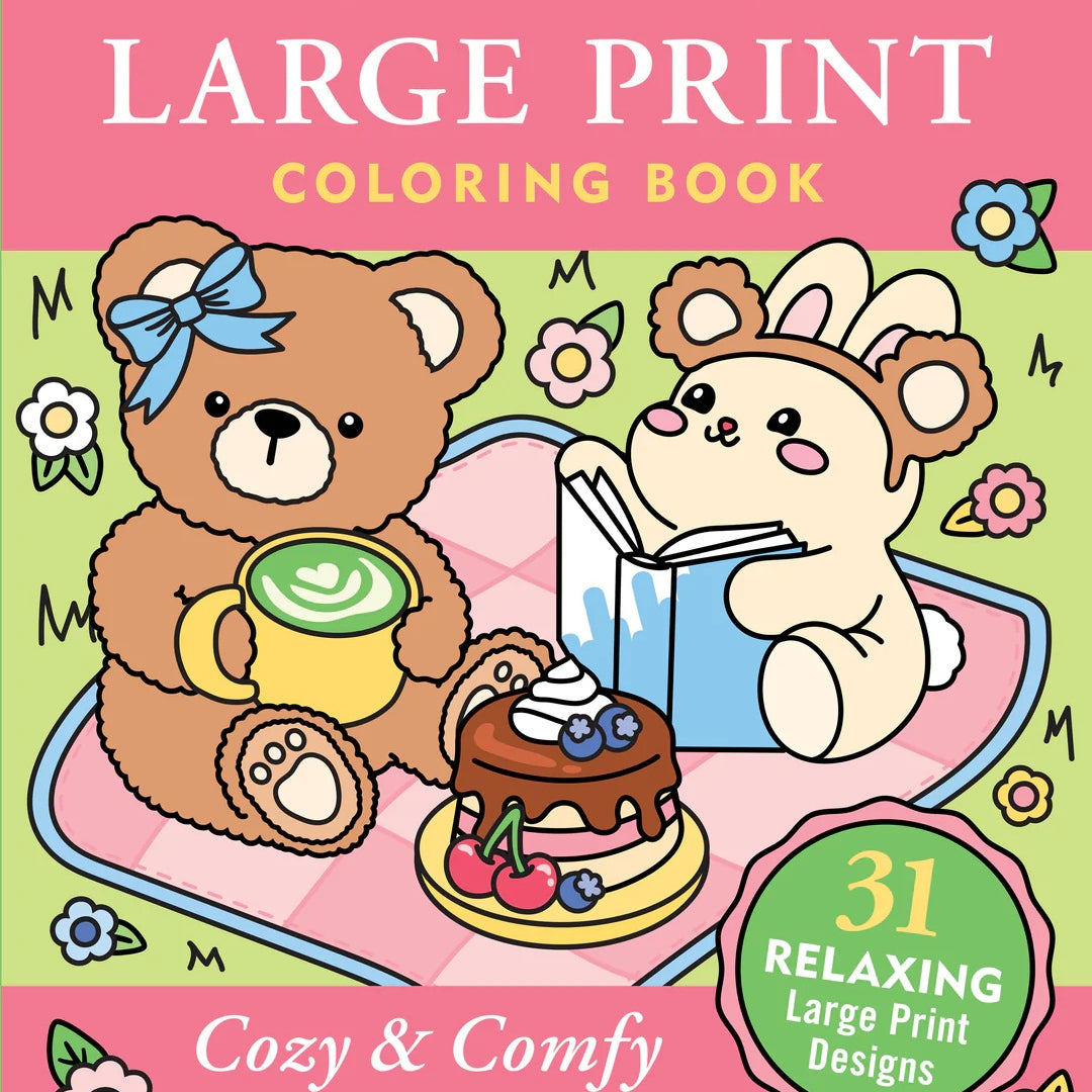 Cozy & Comfy Easy Breezy Large Print Coloring Book by Peter Pauper Press 20 9781441347169_ff4a64fe-ee39-4341-b79e-5e8b538b8ebb