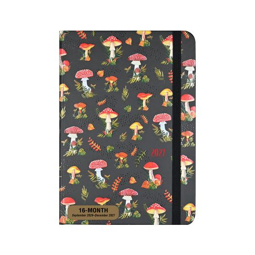 Mushrooms 2027 Compact Engagement Calendar Planner - Peter Pauper Press 20 9781441347435