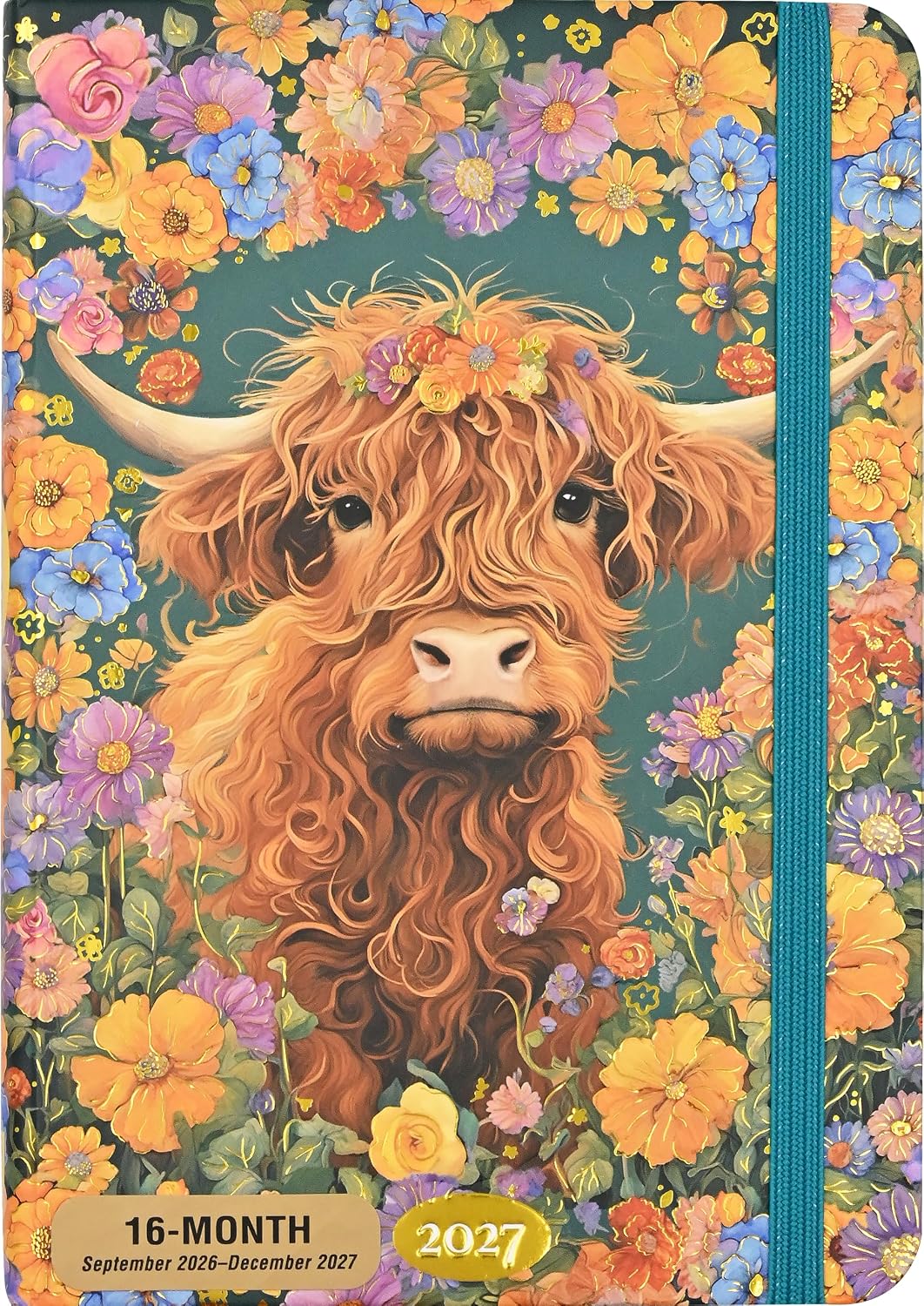 2027 Highland Cow Compact Weekly Planner (16 months, Sept 2026 to Dec 2027) 20 9781441347510