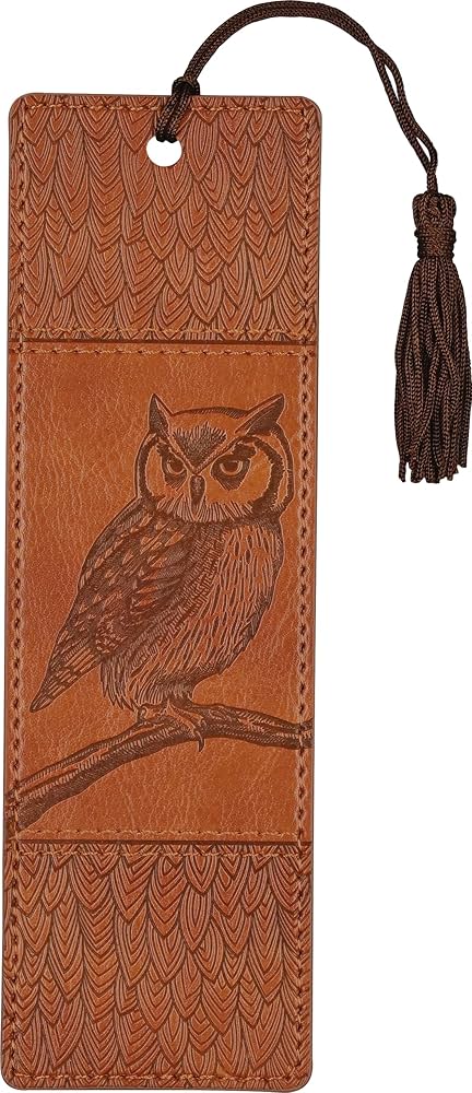 Owl Vegan Leather Bookmark 20 9781441348043