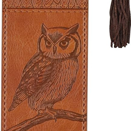 Owl Vegan Leather Bookmark 20 9781441348043