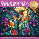 Stained Glass Hummingbird 1000 Piece Iridescent Jigsaw Puzzle - Ppp 20 9781441348296