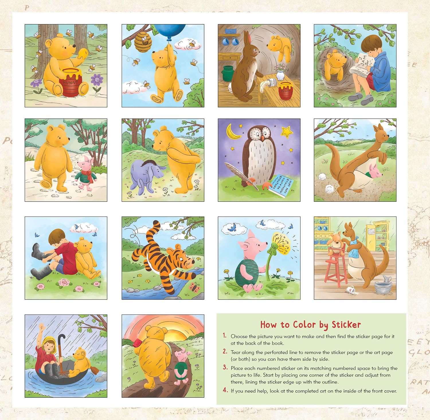 My First Color-by-Sticker: Winnie-the-Pooh from Peter Pauper Press 20 9781441348593_1