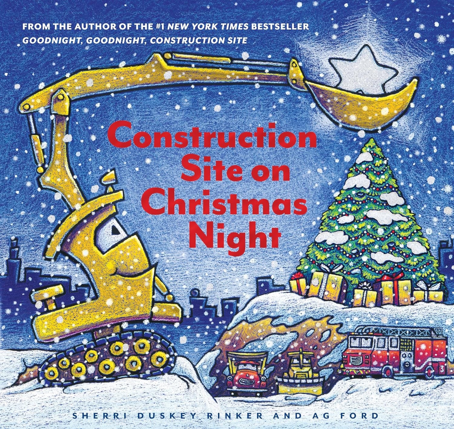Construction Site On Christmas Night: (Christmas Book For Kids, Children's Book, 9781452139111