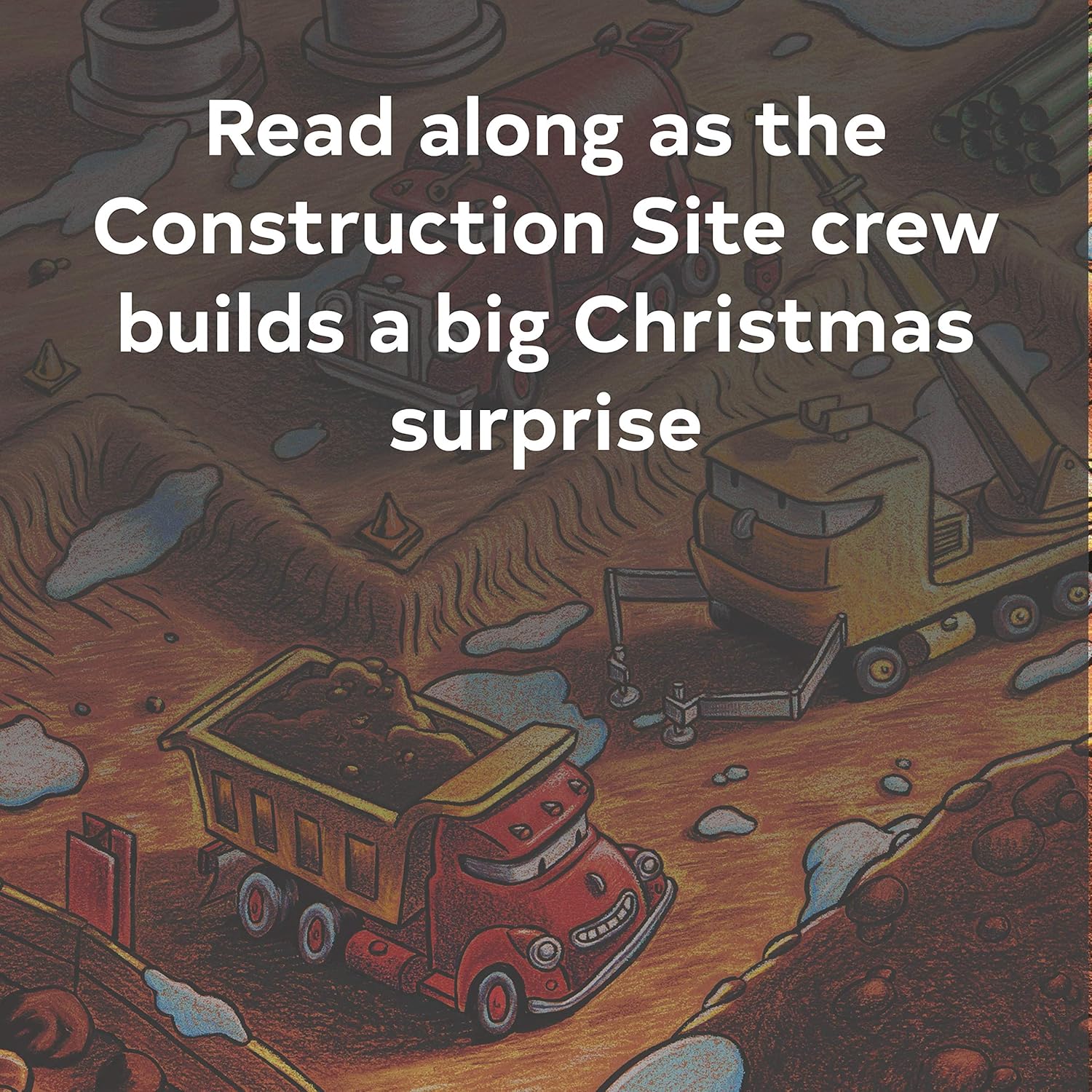Construction Site On Christmas Night: (Christmas Book For Kids, Children's Book, 9781452139111_2
