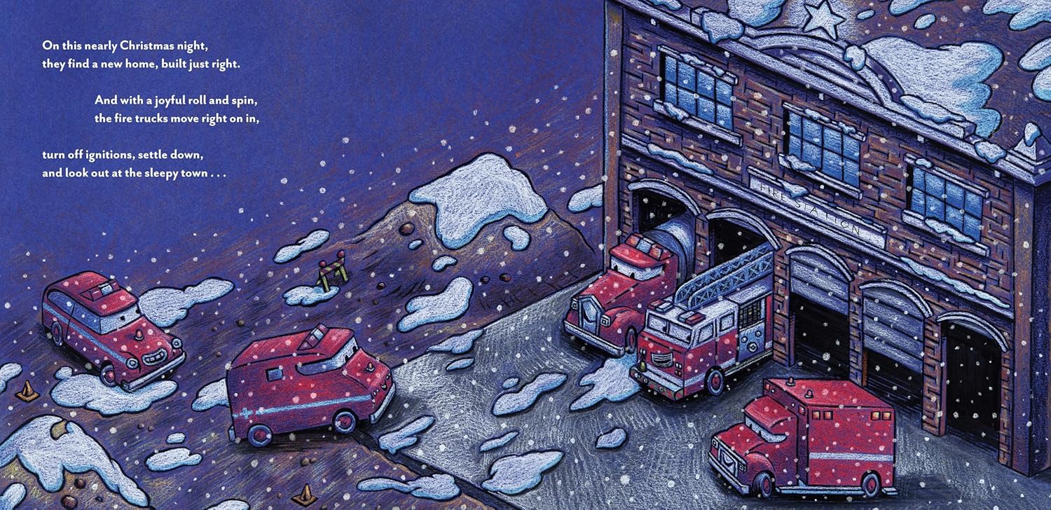Construction Site On Christmas Night: (Christmas Book For Kids, Children's Book, 9781452139111_6