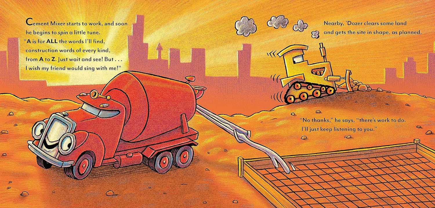Cement Mixer's Abc: Goodnight, Goodnight, Construction Site (Alphabet Book For K 9781452153186_1
