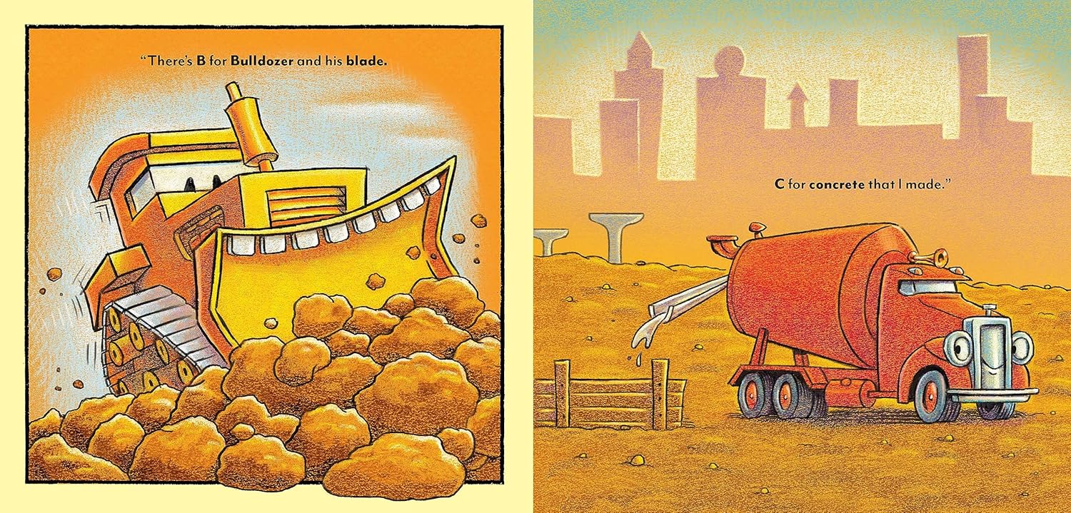 Cement Mixer's Abc: Goodnight, Goodnight, Construction Site (Alphabet Book For K 9781452153186_2