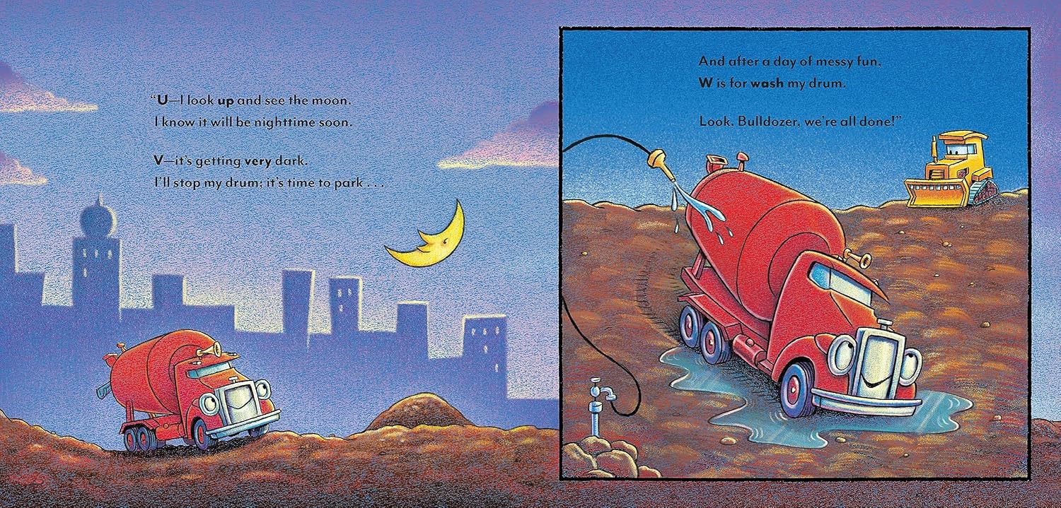 Cement Mixer's Abc: Goodnight, Goodnight, Construction Site (Alphabet Book For K 9781452153186_9