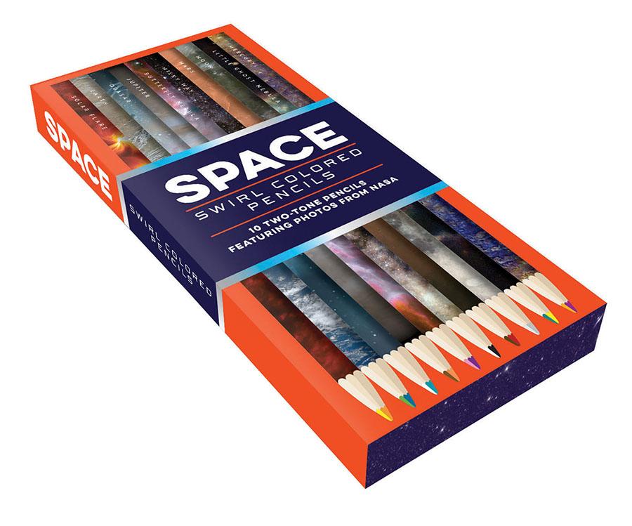 Space Swirl Colored Penciles (10 Two-Tone Pencils) 9781452160986