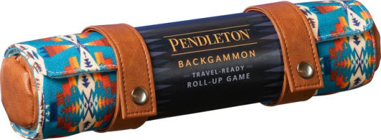 Pendleton Backgammon: Travel-Ready Roll-Up Game (Camping Games, Gift For Outdoor 9781452172576_6be2ef39-6135-4f9a-928e-6da3d3187fc6