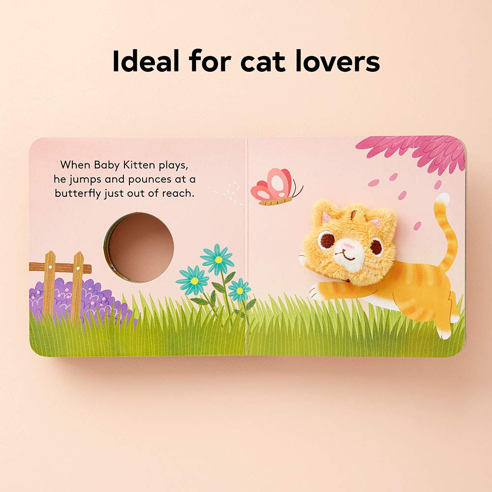 Baby Kitten: Finger Puppet Book: (Board Book With Plush Baby Cat, Best Baby Book 9781452181721_3