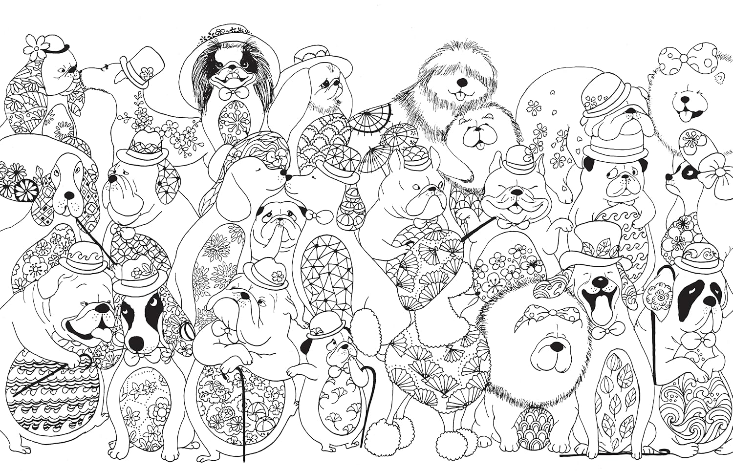 A Million Dogs: Fabulous Felines To Color by Mayo. Lulu 9781454710110_3