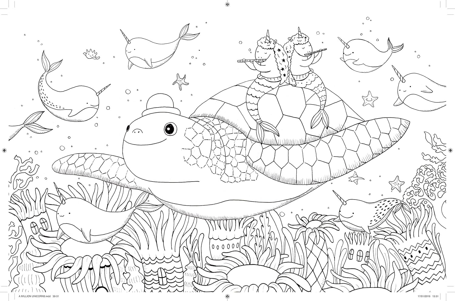 A Million Unicorns: Magical Creatures To Color Volume 6 by Mayo. Lulu 9781454711117_6
