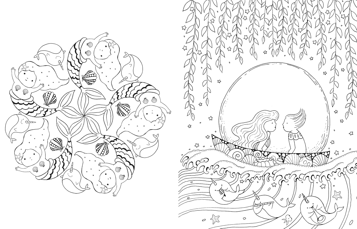 A Million Mermaids: Magical Creatures To Color Volume 7 by Mayo. Lulu 9781454711155_1