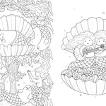A Million Mermaids: Magical Creatures To Color Volume 7 by Mayo. Lulu 9781454711155_3