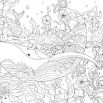 A Million Mermaids: Magical Creatures To Color Volume 7 by Mayo. Lulu 9781454711155_4